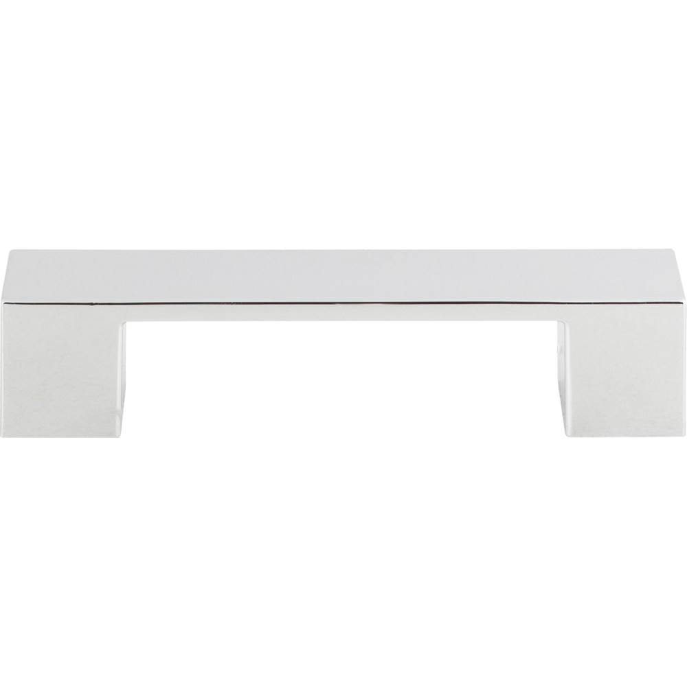 Atlas Wide Square Pull 3 3/4 Inch (c-c) Polished Chrome