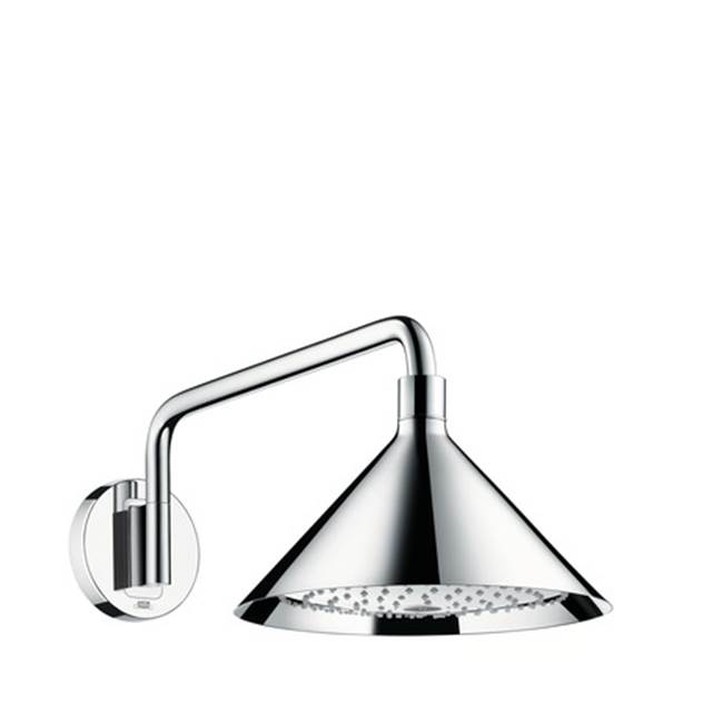 Axor Front Showerhead 240 2-Jet with Showerarm Trim, 2.5 GPM in Chrome