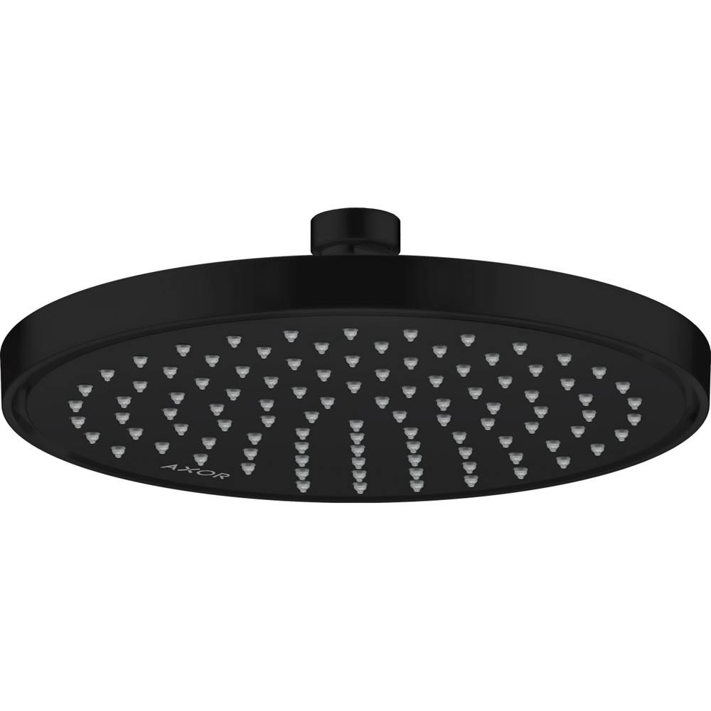 Axor Conscious Showers Showerhead 220 1-Jet, 1.5 GPM in Matte Black