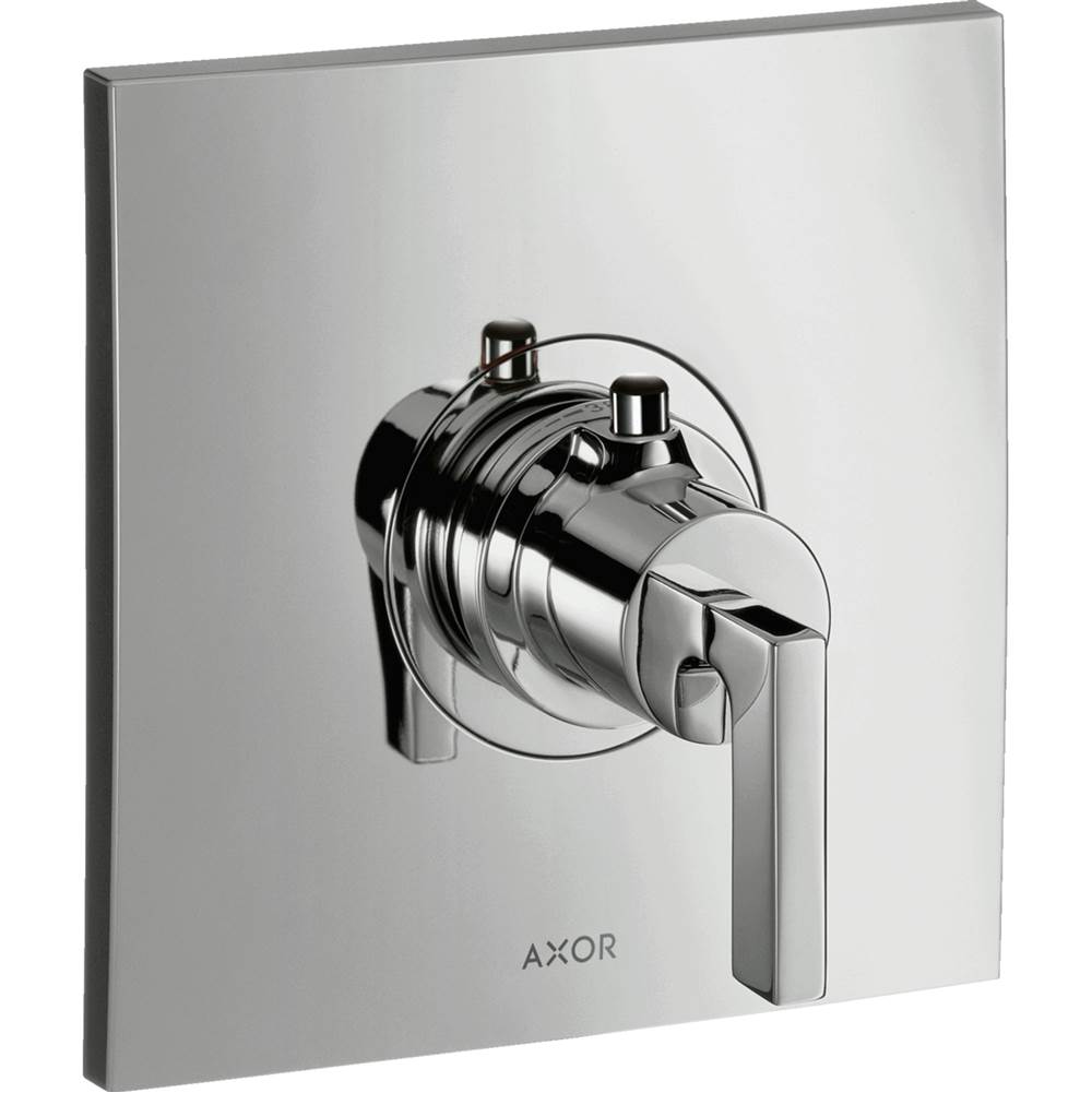 Axor Citterio Thermostatic Trim with Lever Handle in Brushed Gold Optic