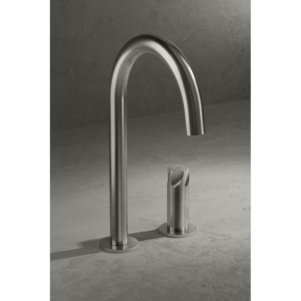 MGS Bagno Penta Two-hole Basin Faucet (without drain) Stainless Steel Matte Titanium