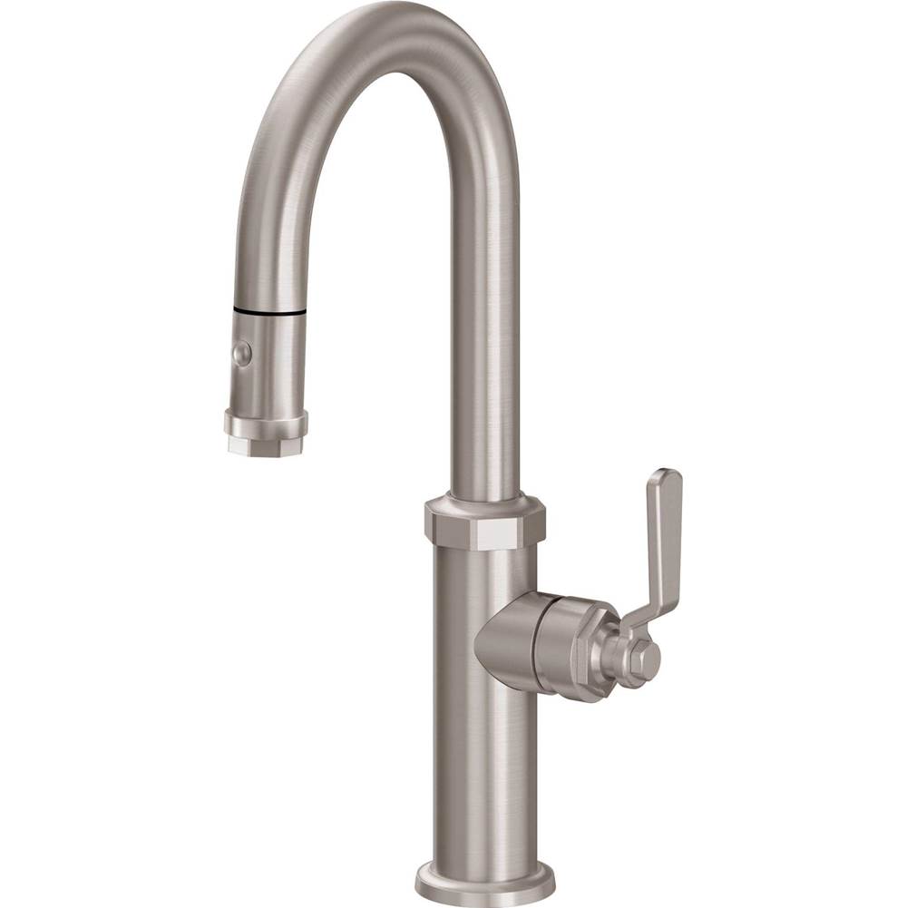 California Faucets Pull-Down Prep/Bar Faucet
with Ball Lever Handle