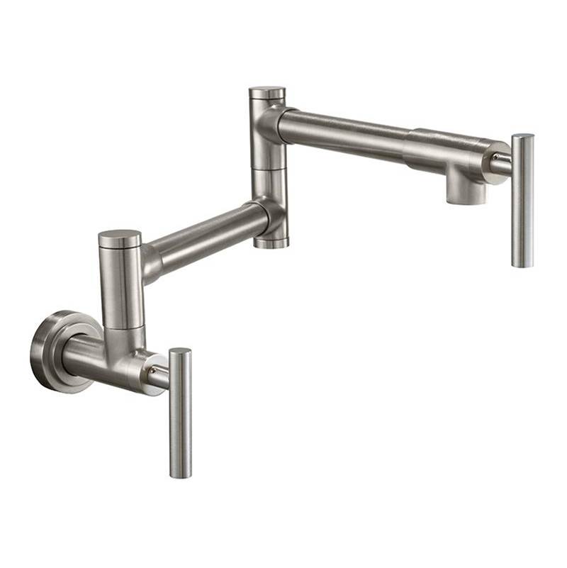 California Faucets Pot Filler - Dual Handle Wall Mount - Contemporary