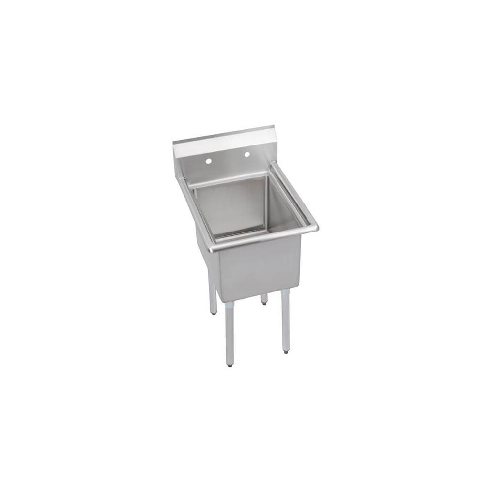 Elkay Dependabilt Stainless Steel 23'' x 29-13/16'' x 43-3/4'' 16 Gauge One Compartment Sink with Stainless Steel Legs