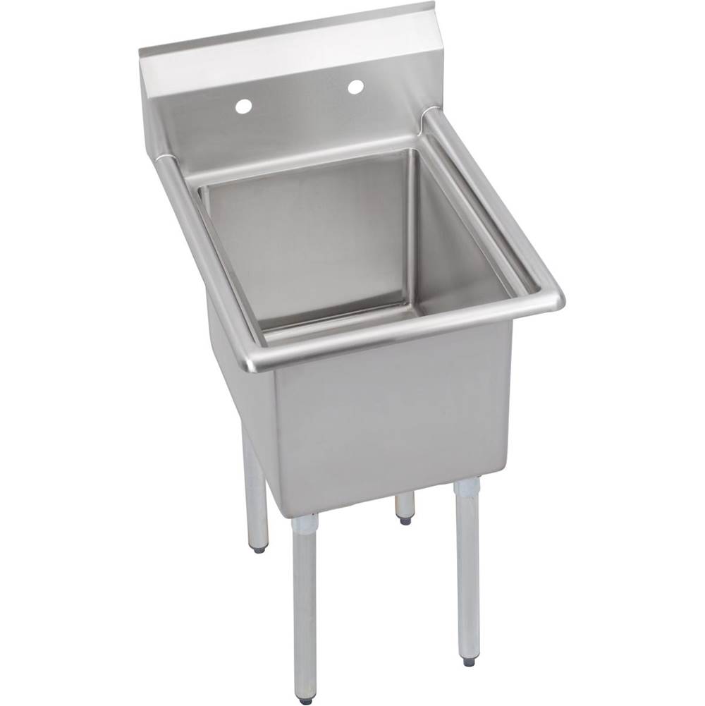 Elkay Dependabilt Stainless Steel 23'' x 29-13/16'' x 44-3/4'' 16 Gauge One Compartment Sink with Stainless Steel Legs