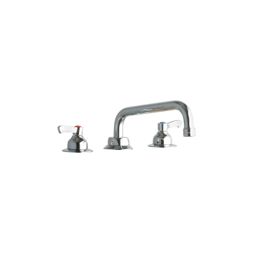 Elkay 8'' Centerset with Concealed Deck Faucet with 8'' Tube Spout 2'' Lever Handles Chrome