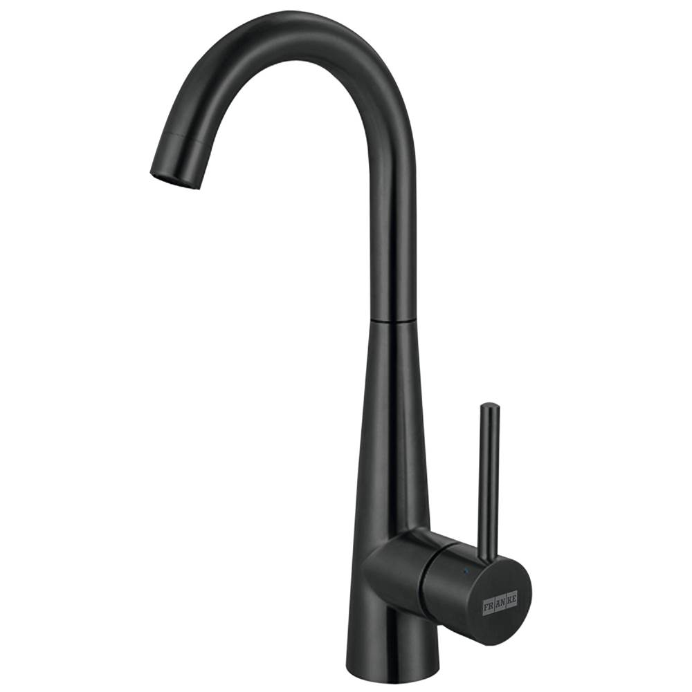 Franke Franke Steel 14.4-in Single Handle Swivel Spout Kitchen Prep / Bar Faucet in Industrial Black, STL-BR-IBK
