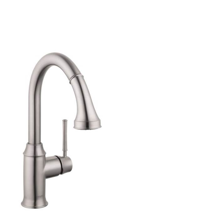 Hansgrohe Talis C Prep Kitchen Faucet, 2-Spray Pull-Down, 1.75 GPM in Steel Optic