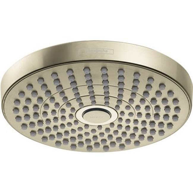 Hansgrohe Croma Select S Showerhead 180 2-Jet, 1.8 GPM in Polished Nickel