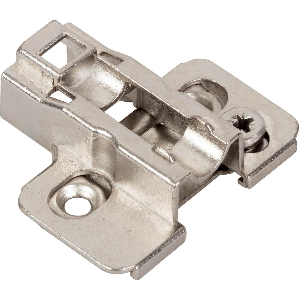 Hardware Resources Heavy Duty 9 mm Cam Adj Zinc Die Cast Plate with Euro Screws for 700, 725, 900 and 1750 Series Euro Hinges