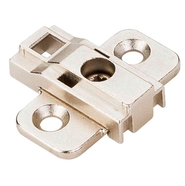 Hardware Resources Heavy Duty 0 mm Cam Adjustable Zinc Die Cast Plate for 500 Series Euro Hinges