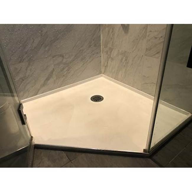Hydro Systems SHOWER PAN HYDROLUXE SS 6036 END DRAIN - RIGHT HAND - BONE