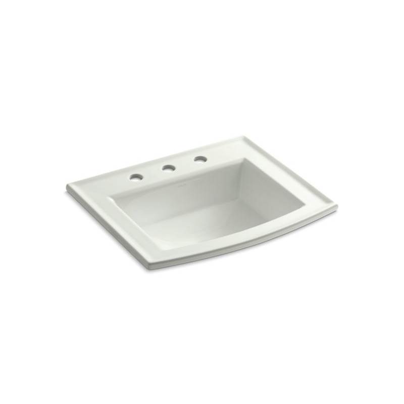Kohler Archer® Drop-in bathroom sink with 8'' widespread faucet holes