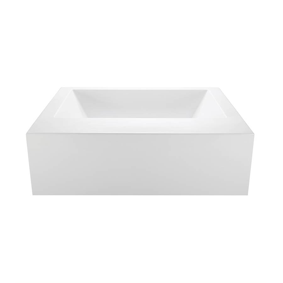 MTI Baths Metro 3 Acrylic Cxl Sculpted 3 Side Air Bath Elite/Microbubbles - White (66X42)