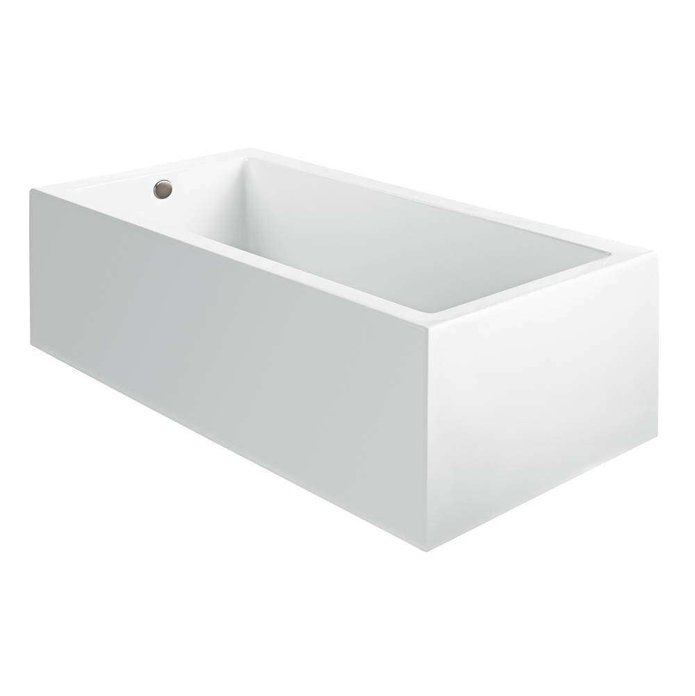 MTI Baths Andrea 26A Acrylic Cxl Sculpted 3 Side Air Bath Elite/Microbubbles- White (54X30)