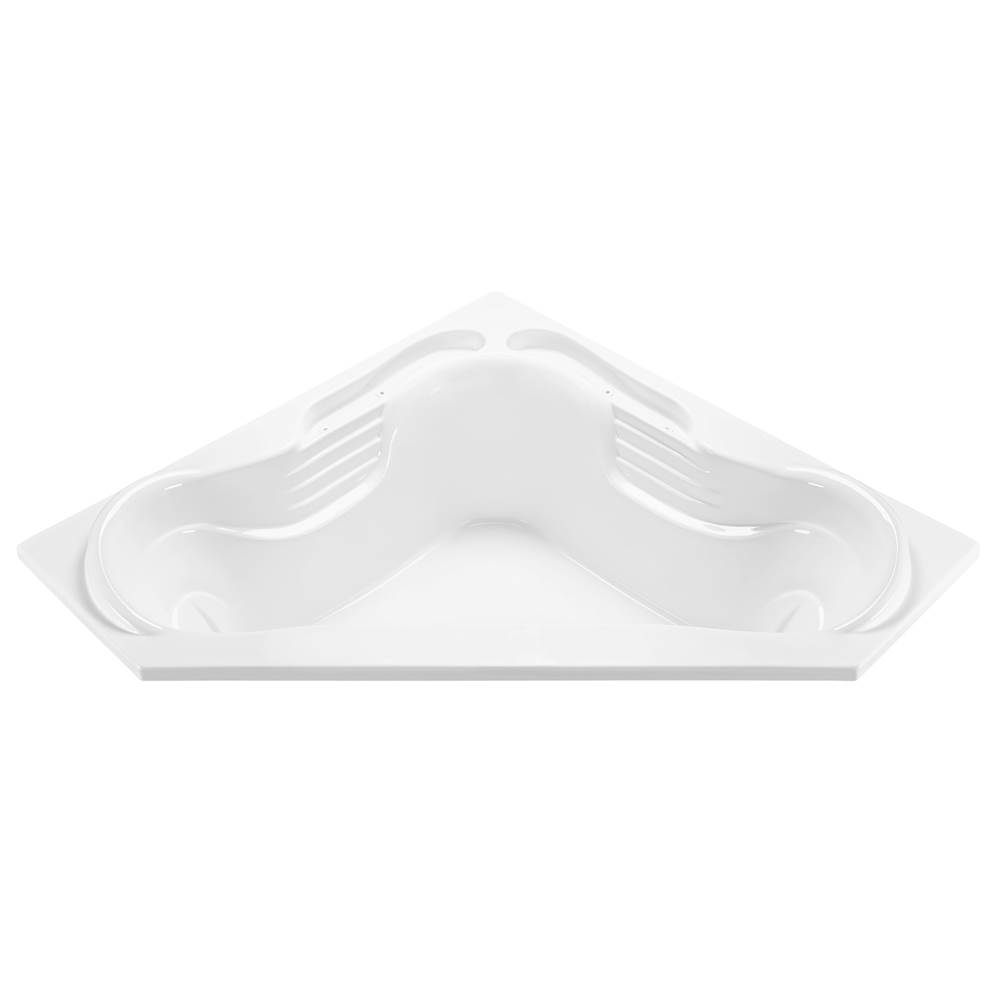 MTI Baths Cayman 7 Acrylic Cxl Drop In Corner Air Bath Elite/Whirlpool- White (72X72)