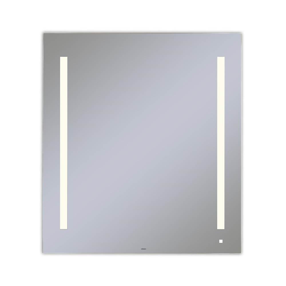 Robern AiO Lighted Mirror, 36'' x 40'' 1-1/2'', LUM Lighting, 2700K Temperature (Warm Light), Dimmable, OM Audio, USB Charging Ports