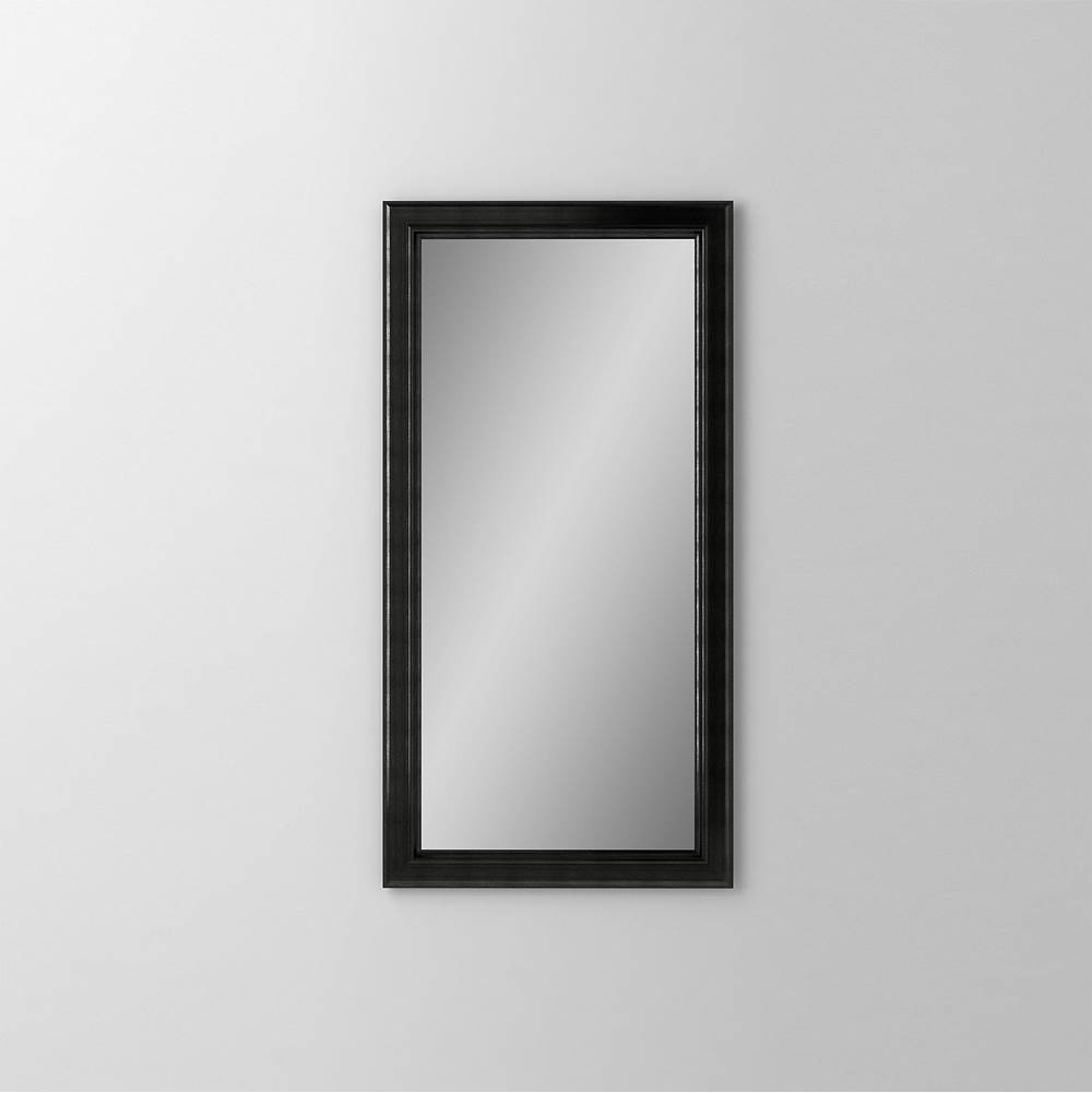 Robern Main Line Mirror, 24'' x 40'' x 1-5/8'', Bryn Mawr Frame, Brushed Black
