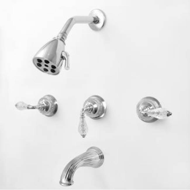 Sigma 3 Valve Tub & Shower Set TRIM (Includes HAF and Wall Tub Spout) LUXEMBOURG POLISHED NICKEL UNCOATED .49