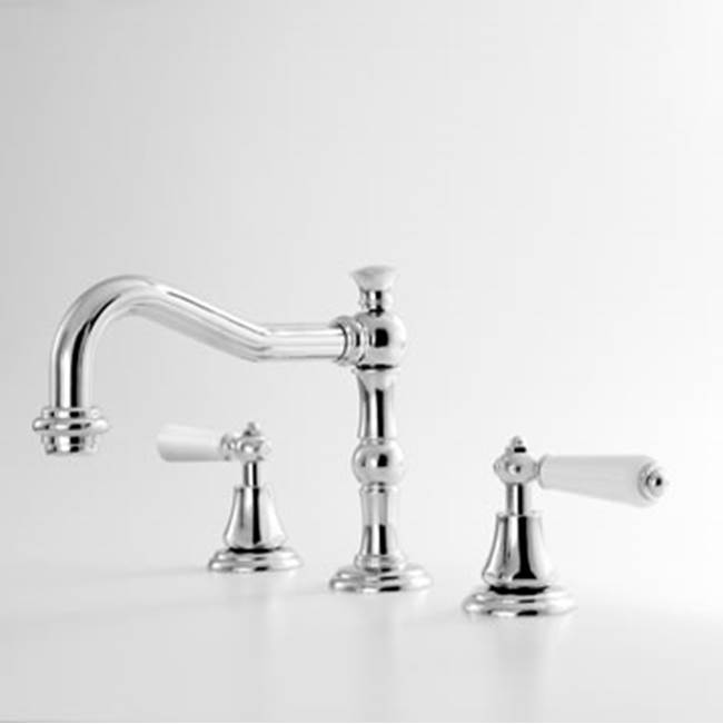 Sigma Widespread Lav Set With Lever Orleans Satin Chrome .95