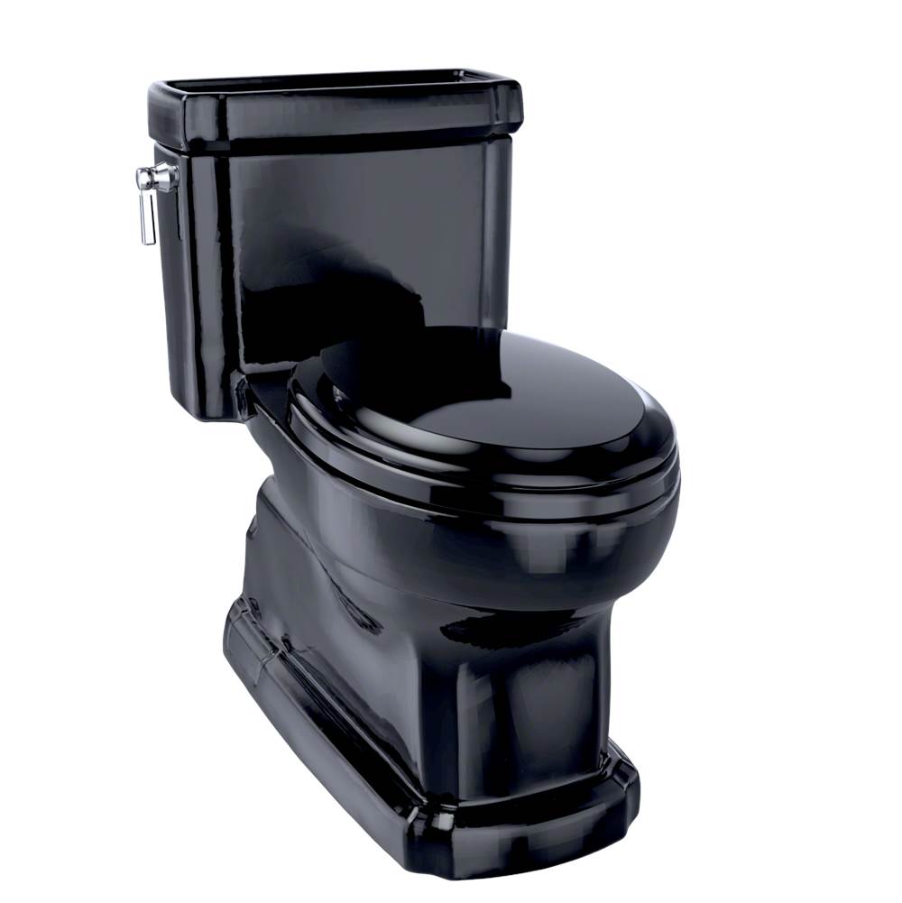 TOTO TOTO Eco Guinevere Elongated 1.28 GPF Universal Height Skirted Toilet with SoftClose Seat, Ebony - MS974224CEFNo.51