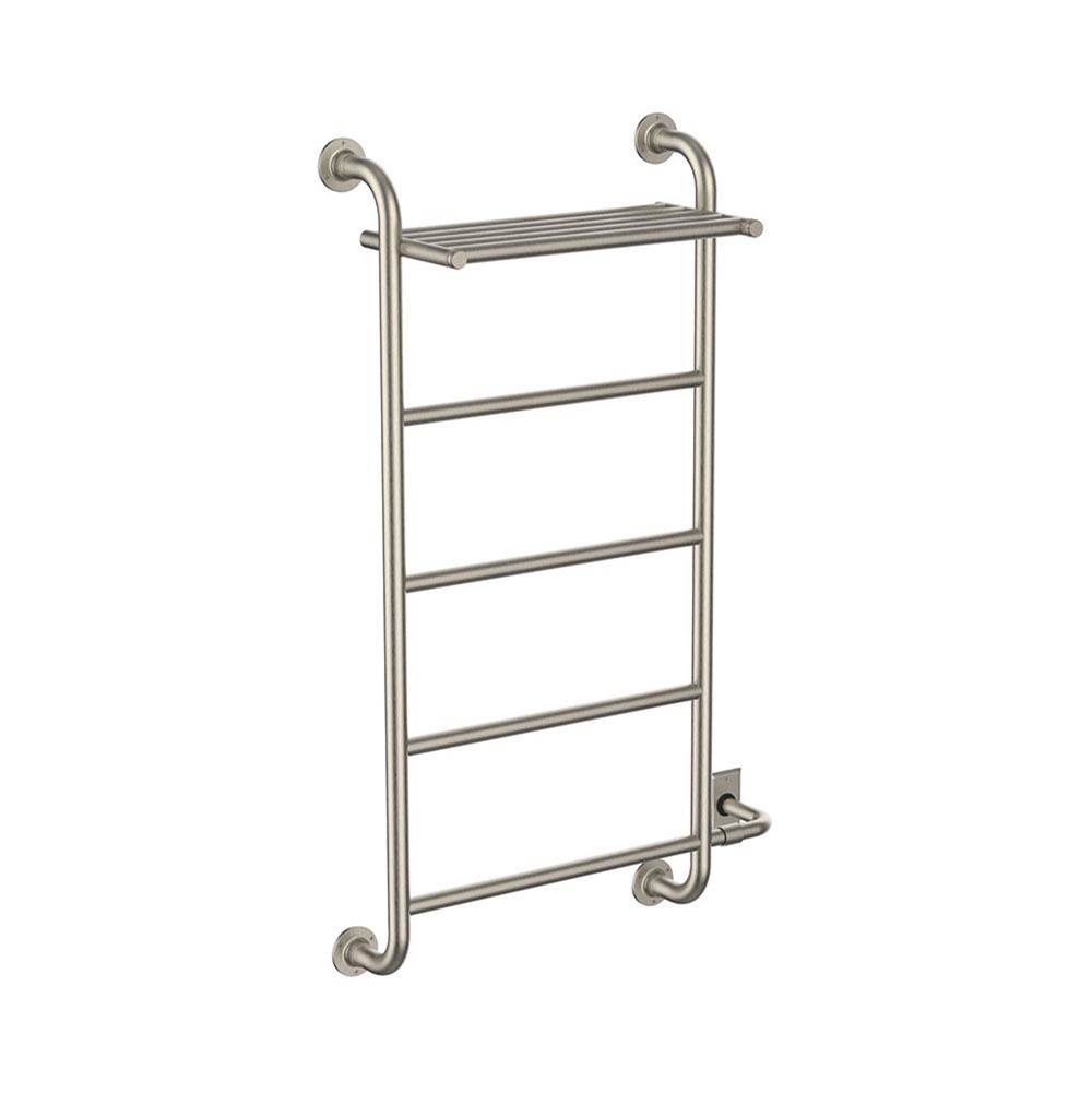 Vogue UK European Classics Custom Towel Dryer With Shelf - Electric Only - Brushed Nickel