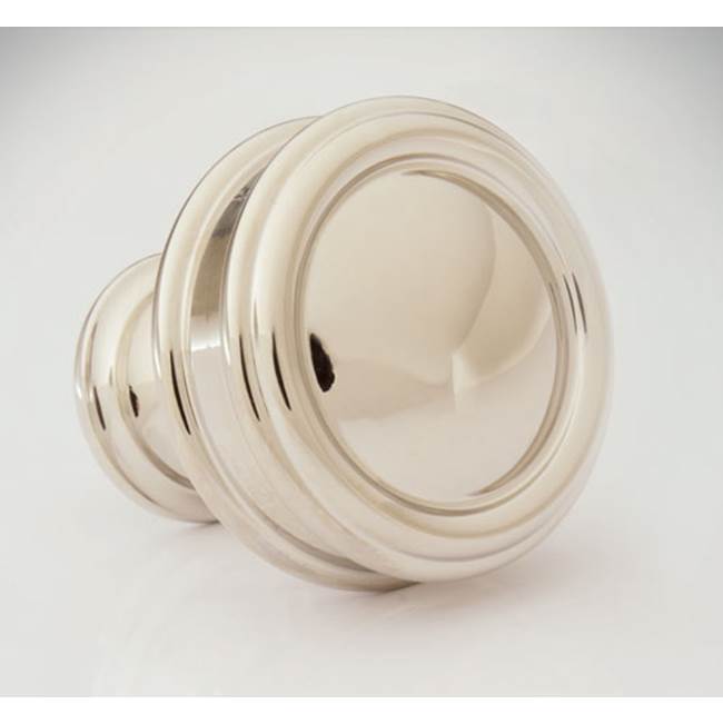 Water Street Brass Port Royal 1-1/4'' Double Band Coin Knob - Polished Chrome