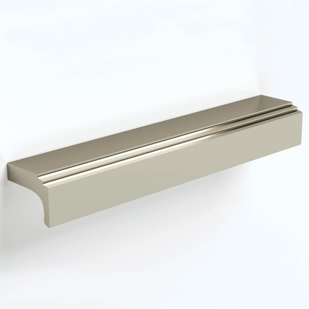 Water Street Brass 18'' C-C Terrace Style Tab Pull - Polished Silver