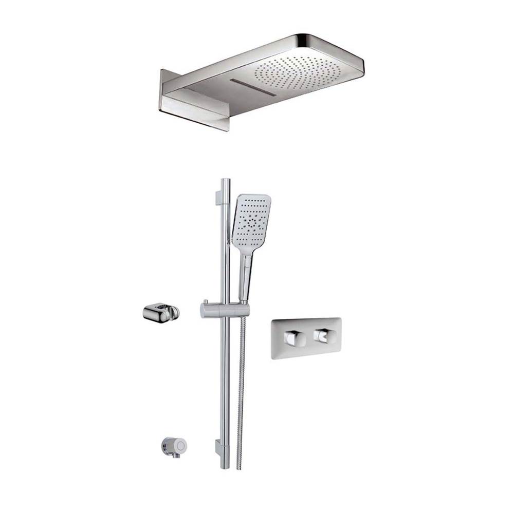 Aquabrass Inabox 4 Shower Faucet - 3 Way Non Shared - T12123 Valve Required