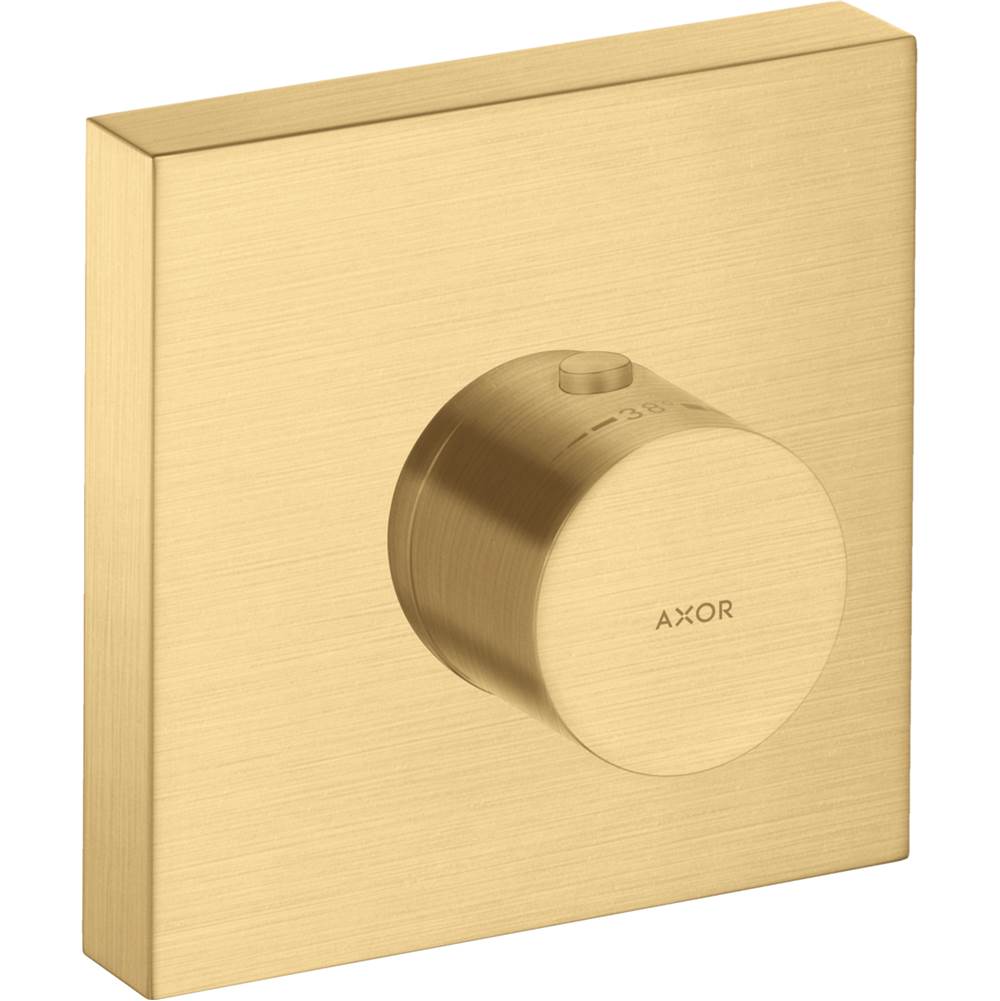 Axor ShowerSolutions Thermostatic Trim 5'' x 5'' in Brushed Gold Optic