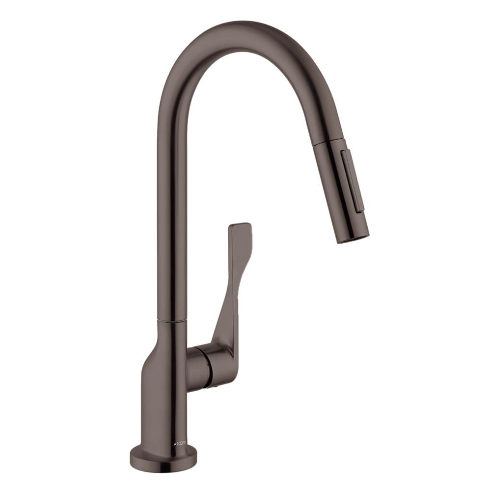 Axor Citterio  HighArc Kitchen Faucet 2-Spray Pull-Down, 1.75 GPM in Brushed Black Chrome