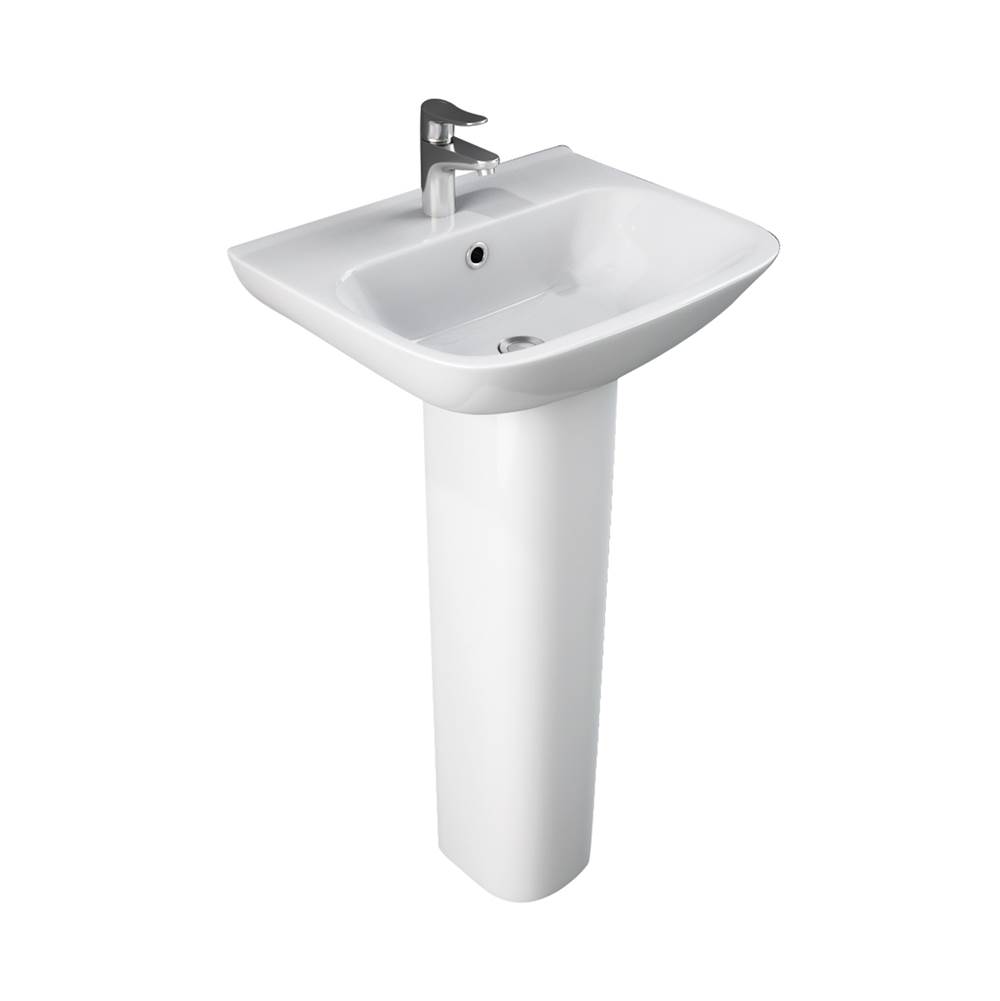 Barclay Eden 450 Ped Lav Basin Only8'' Widespread, White