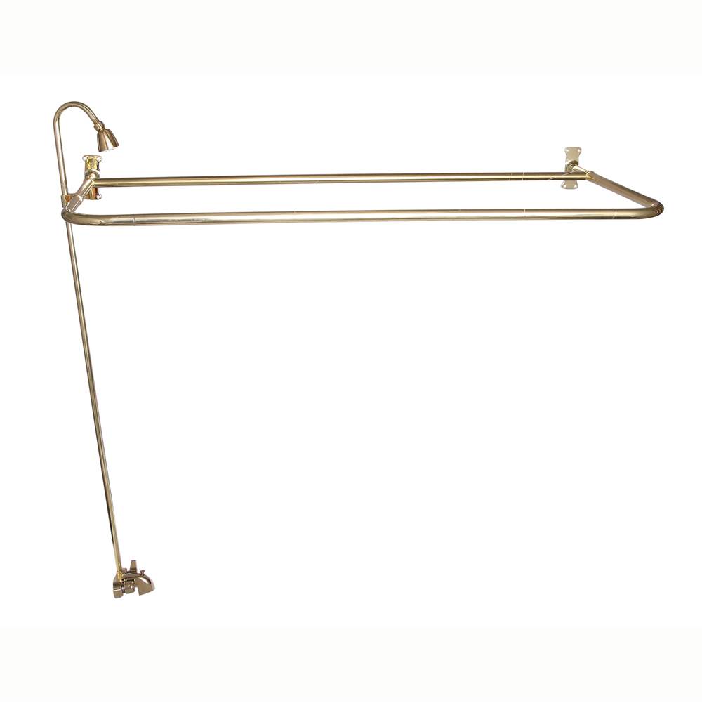 Barclay Converto Shower w/48'' D-Rod, Fct, Riser, Polished Brass