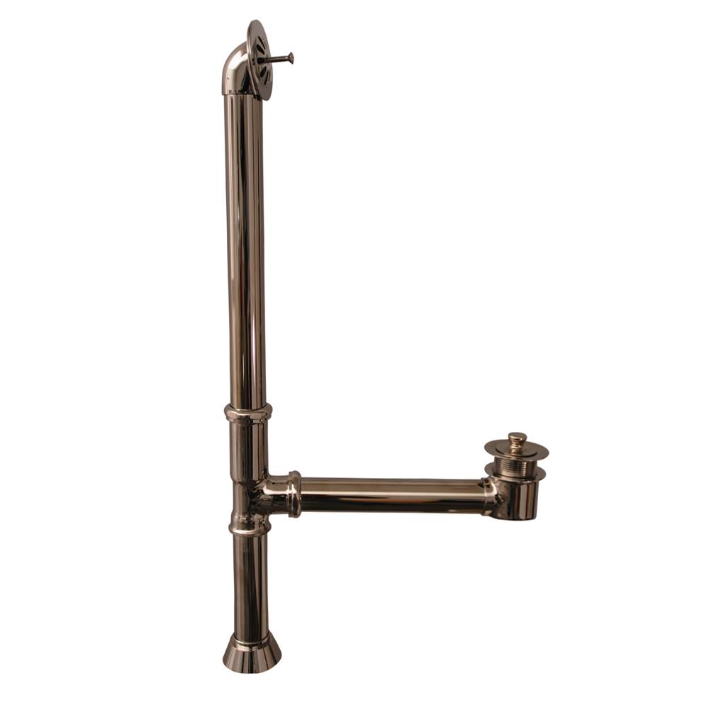 Barclay Tub Waste and Overflow, 1 1/2'', Polished Nickel
