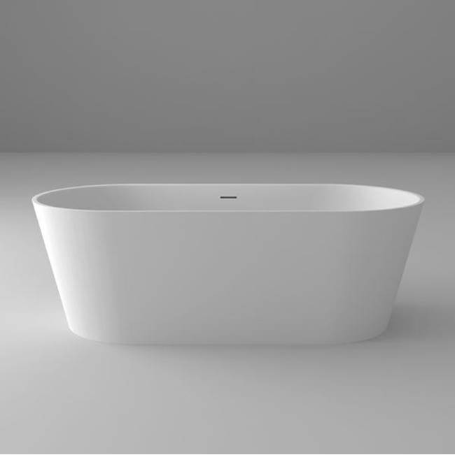 Blu Bathworks coco•1 blu•stone™ freestanding oval tub; 67''L x 31 1/2''W x 21 3/4''H; Granite Gloss