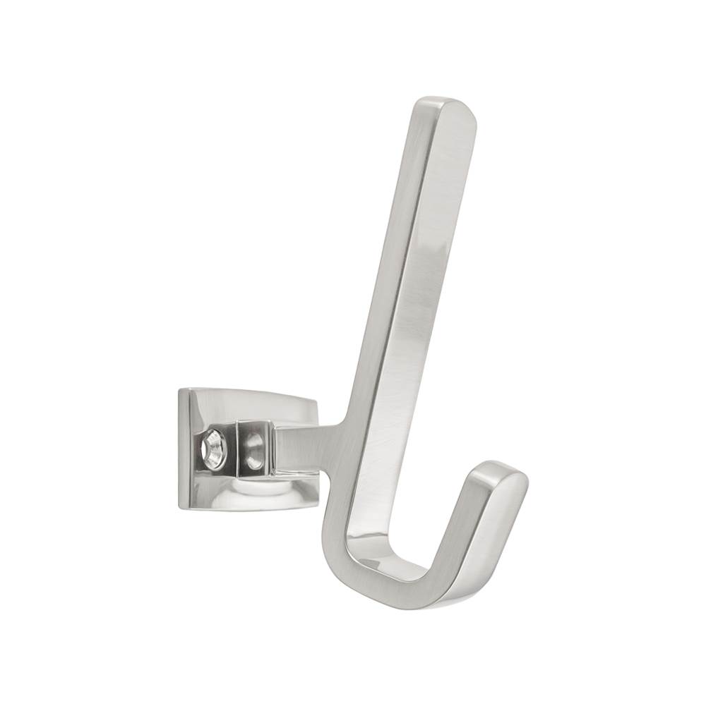 Belwith Keeler Brighton Collection Hook 1-1/2 Inch Center to Center Satin Nickel Finish
