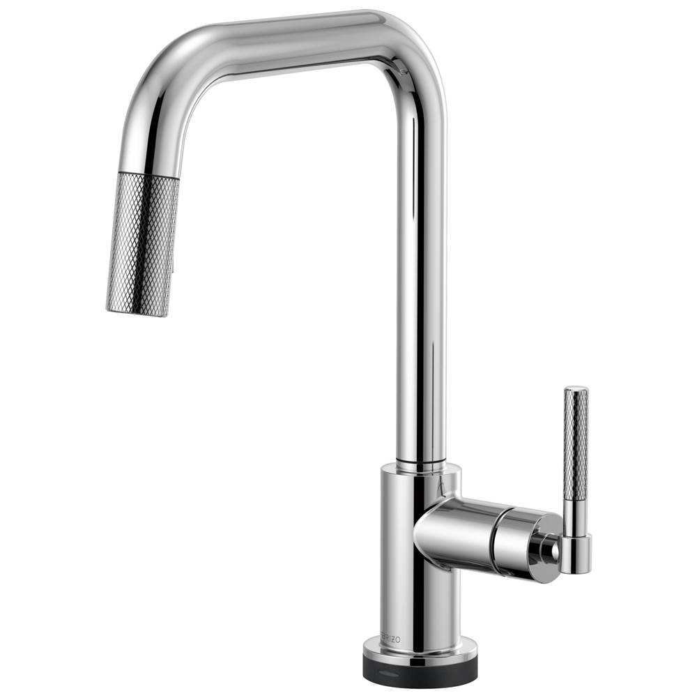 Brizo Litze® SmartTouch® Pull-Down Kitchen Faucet with Square Spout and Knurled Handle