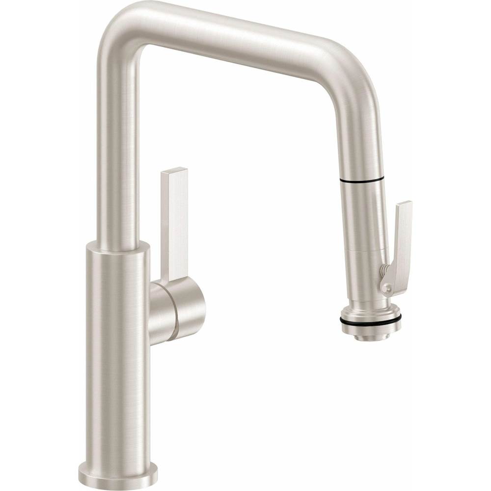 California Faucets Pull-Down Kitchen Faucet with Squeeze Sprayer  - Quad Spout