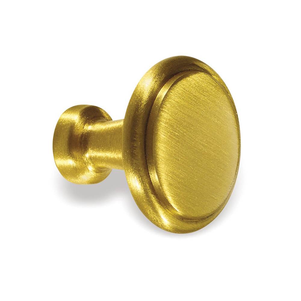 Colonial Bronze Cabinet Knob Hand Finished in Matte Satin Chrome