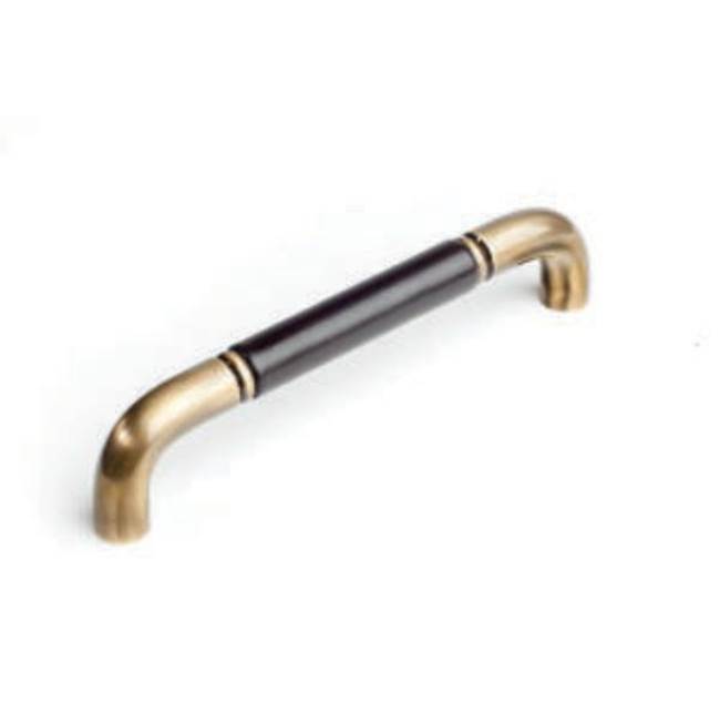 Colonial Bronze Leather Accented Wire Cabinet Pull, Door Pull, Shower Door Pull, Satin Chrome x Rattlesnake White Leather
