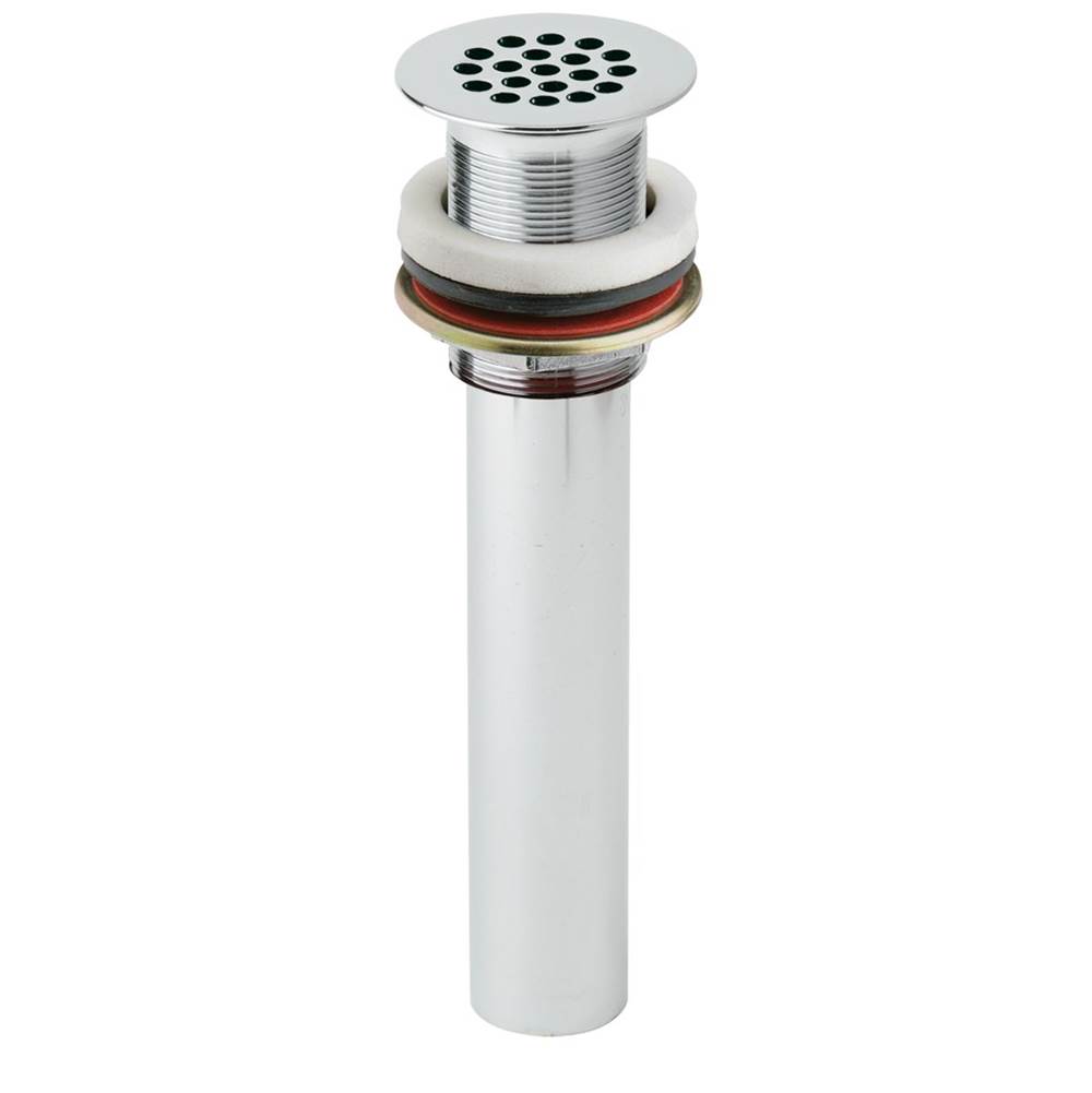 Elkay 1-1/2'' Drain Fitting Chrome Plated Brass with Perforated Grid and Tailpiece