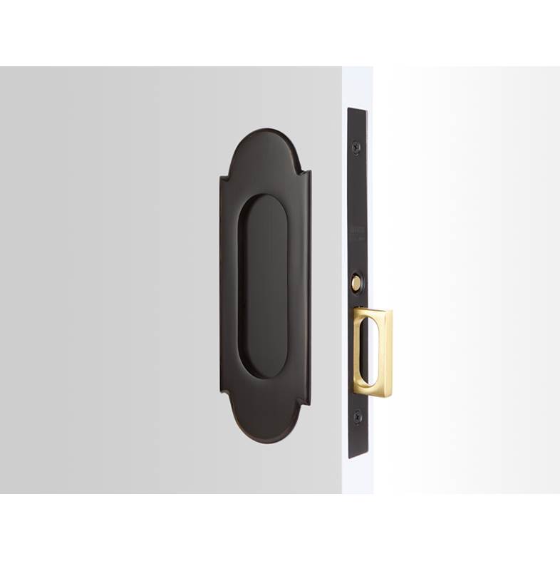 Emtek Keyed, Pocket Door Mortise Lock, No.8, US10B