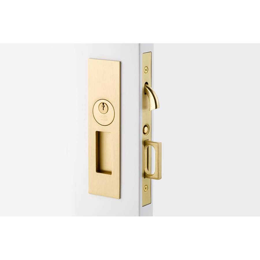 Emtek Passage, Narrow Modern Rectangular Pocket Door Mortise Lock, US3NL