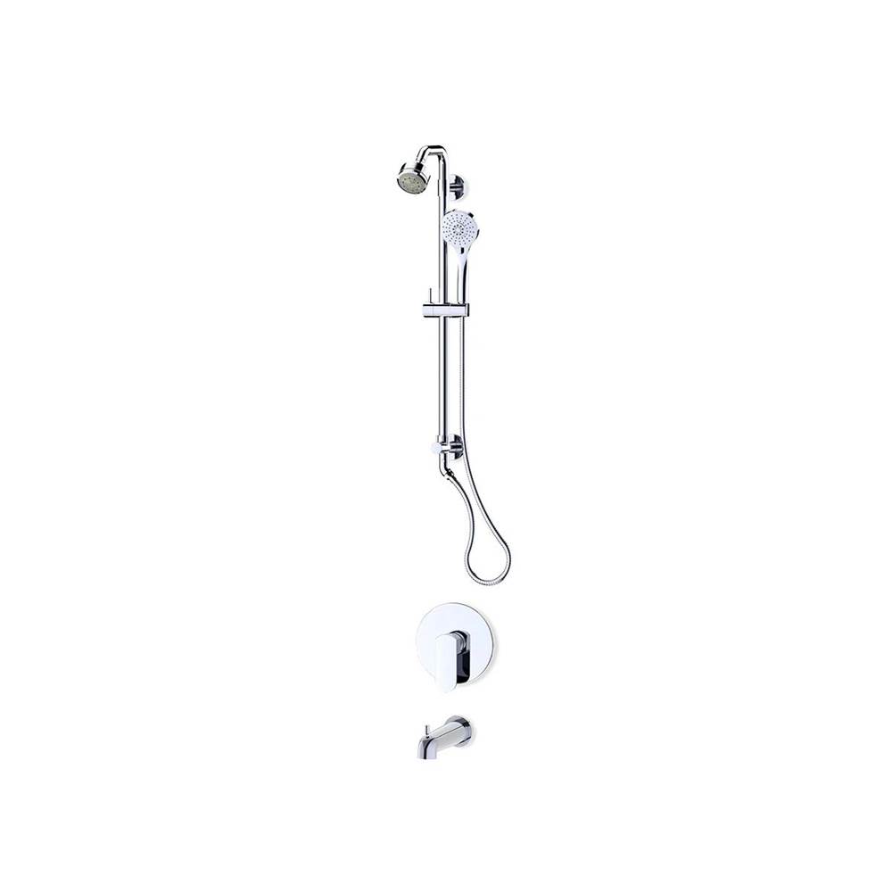 Fluid fluid Wisdom Tub & Function shower Trim Kit (26'') - Chrome