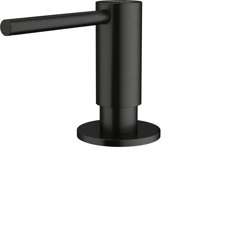 Franke Franke ATL-SD-IBK Atlas Series Single Hole Top Refill Soap Dispenser, Black Stainless Steel
