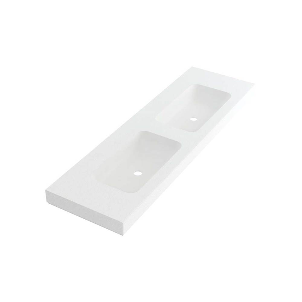 Fiora US Wall Mount Double Lav 63X19 3-Holes