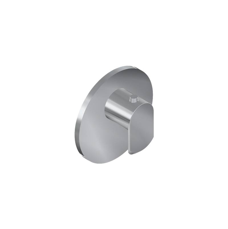 Graff M-Series Round Thermostatic Trim Plate with Phase Handle