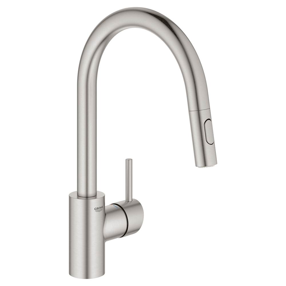 Grohe Concetto Single-Handle Pull-Down Kitchen Faucet Dual Spray 1.75 GPM