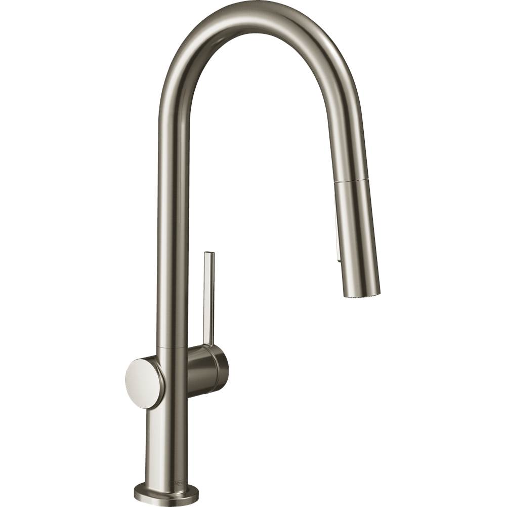 Hansgrohe Talis N HighArc Kitchen Faucet, A-Style 2-Spray Pull-Down with sBox, 1.75 GPM in Steel Optic