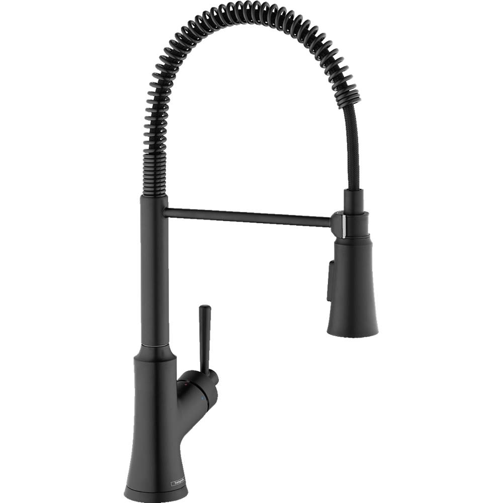 Hansgrohe Joleena Semi-Pro Kitchen Faucet, 2-Spray, 1.75 GPM in Matte Black